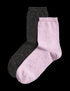 Marks & Spencer "2pk Cotton Rich Ankle High Socks"